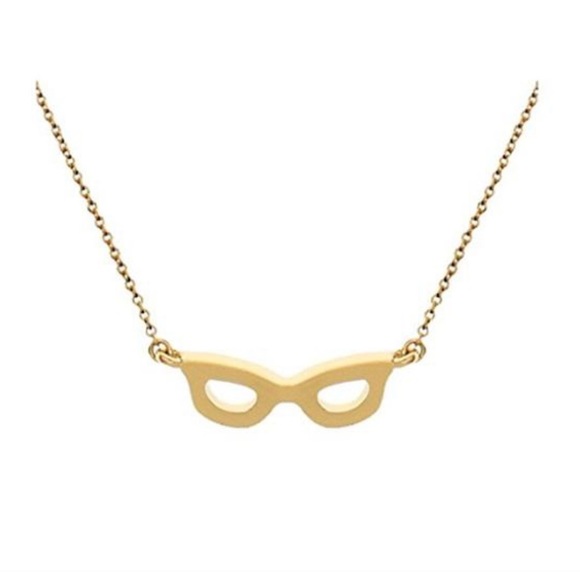$58 Kate Spade lookout glasses gold mini pendant necklace - Picture 1 of 5